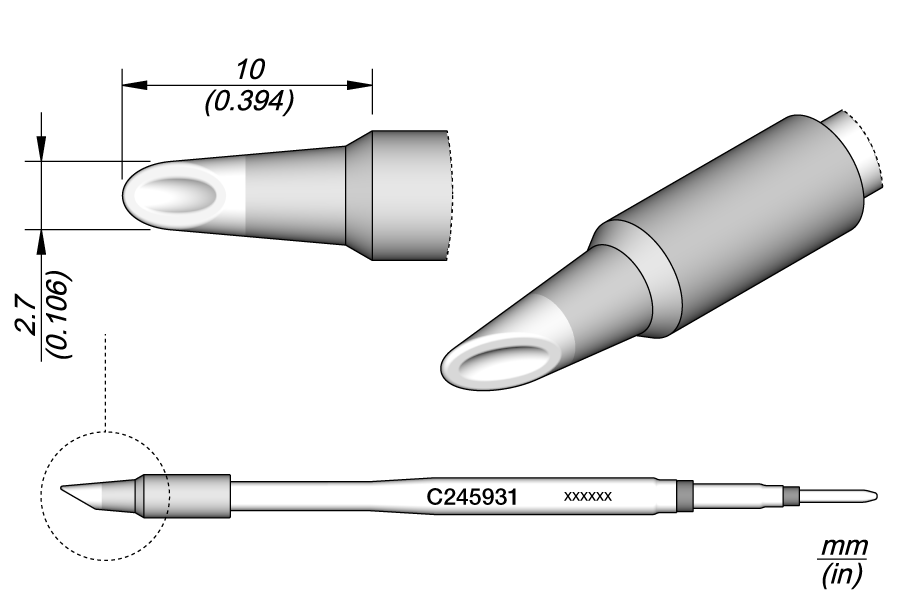 C245931 - Mini Spoon Cartridge Ø 2.7
